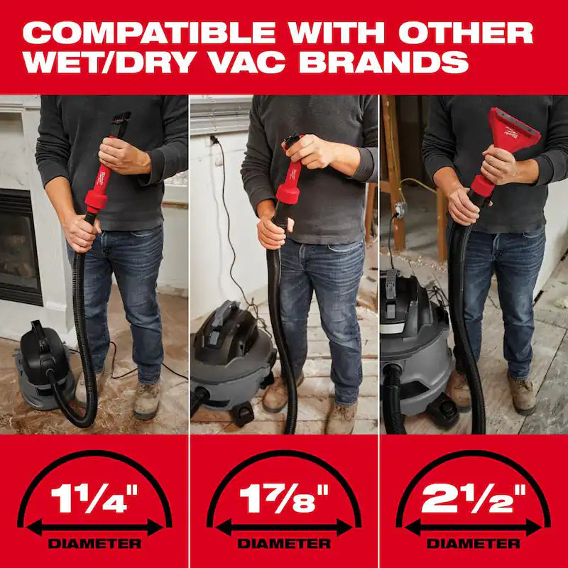 18-Volt 2 Gal. Cordless Wet/Dry Vacuum with Brush and Crevice Kit N605093