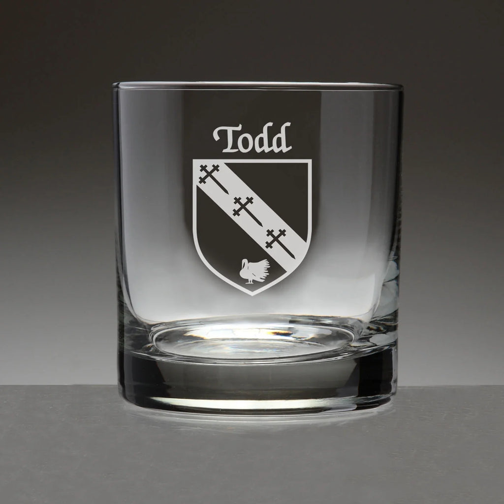 Set of 4 Etched Tumbler Glasses I451