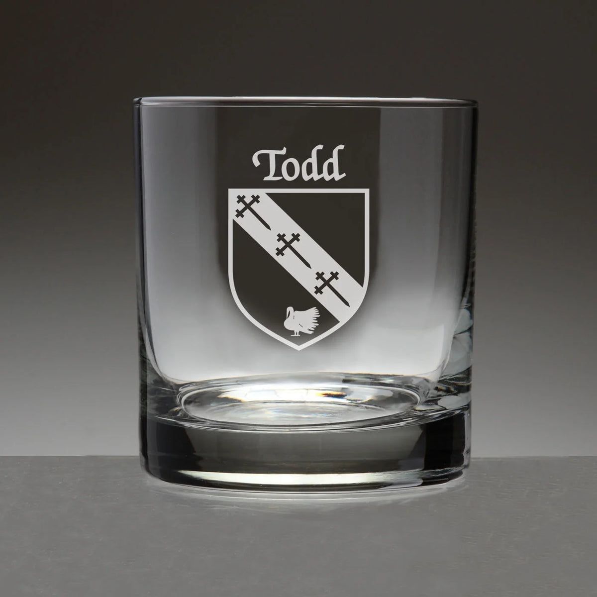 Set of 4 Etched Tumbler Glasses I451