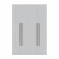 White Wood Wardrobe Armoire Closet S864