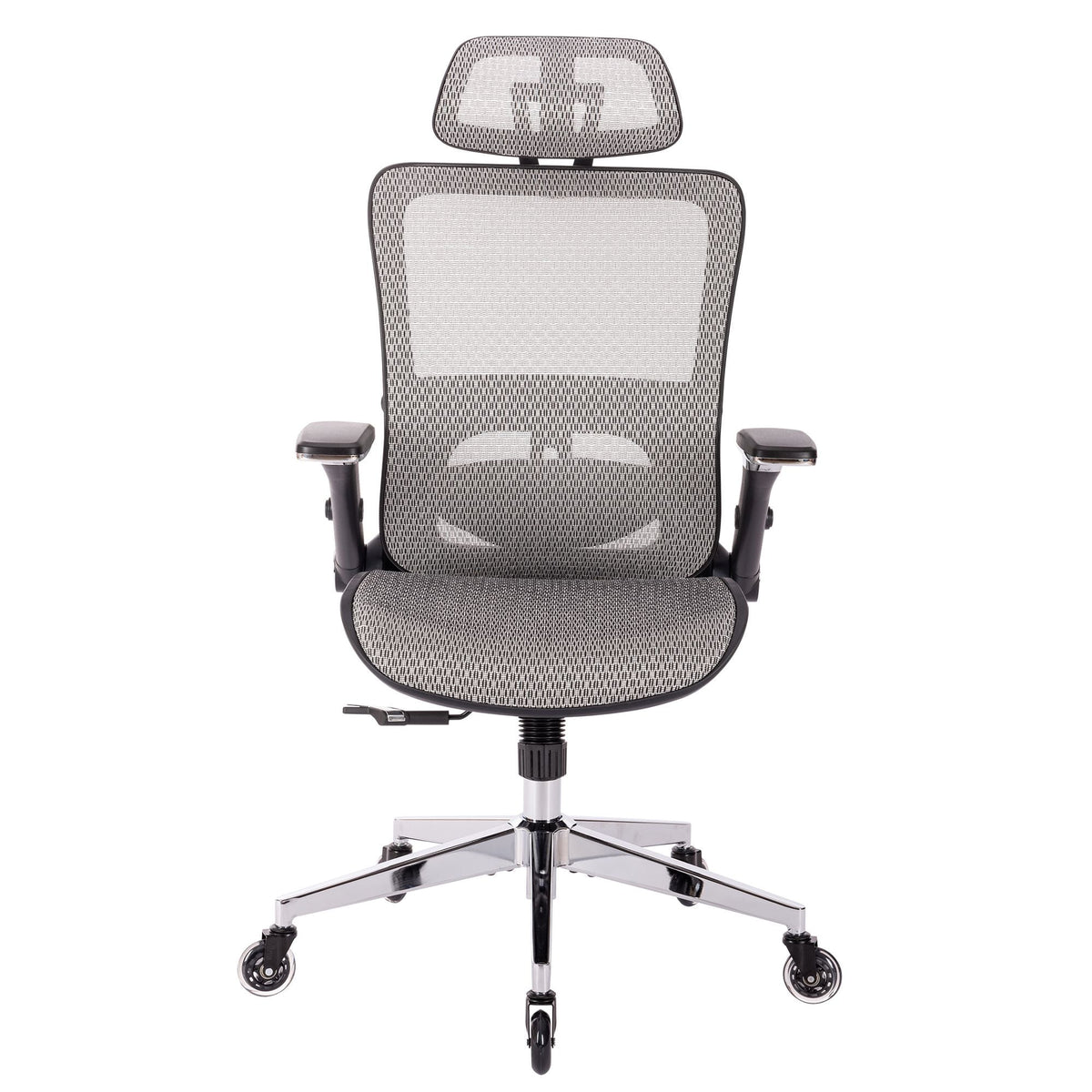 Grey Ergonomic Mesh Office Chair with Lumbar Support K8407