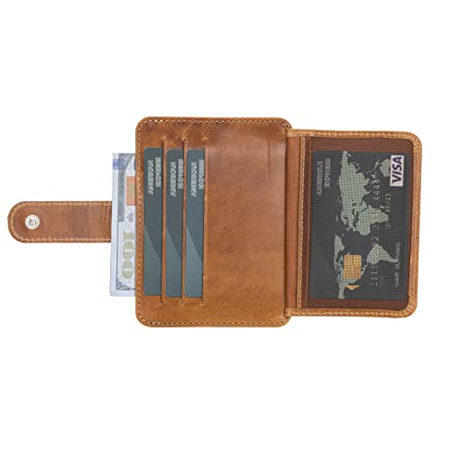 Genuine Leather Slim Card Holder Wallet E431