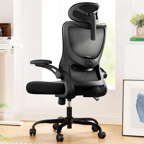 Black Ergonomic Office Chair with Lumbar Support Q41151