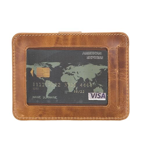 Genuine Leather Slim Card Holder Wallet E431