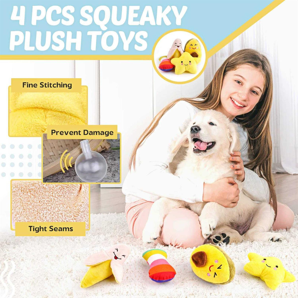 21 Pack Small Dog Chew Toys with Rope Toys K677