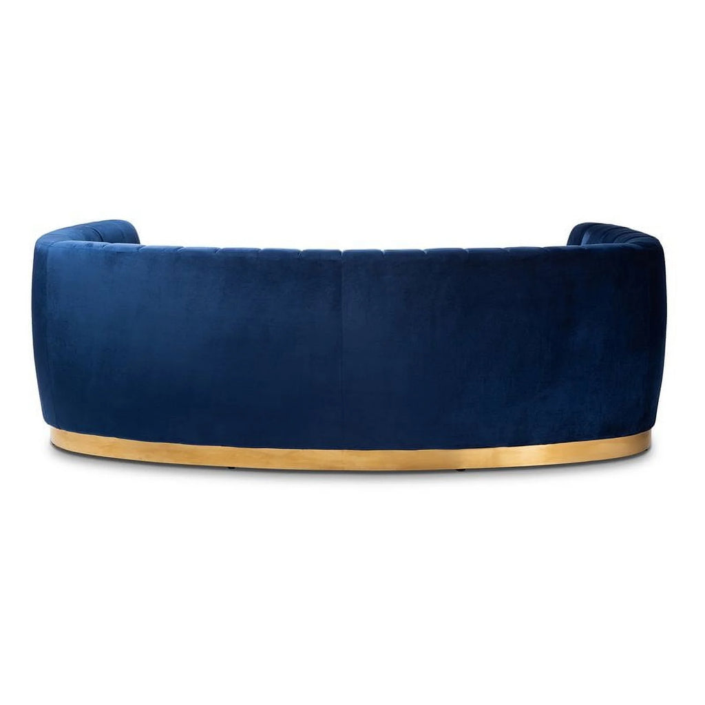 Mid-Century Velvet Upholstered Sofa O6243