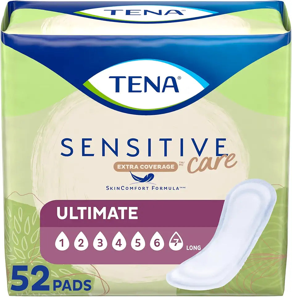 Incontinence Pads Ultimate Absorbency Long 52 Count J8203