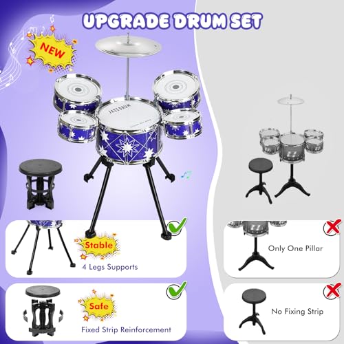 Kids Jazz Drum Set with Stool I187
