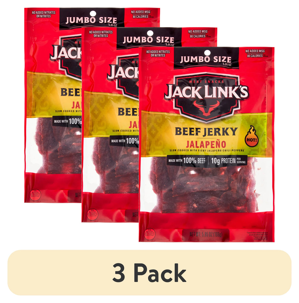 100% Beef Jalapeno Beef Jerky 5.85oz Resealable Bag R33906