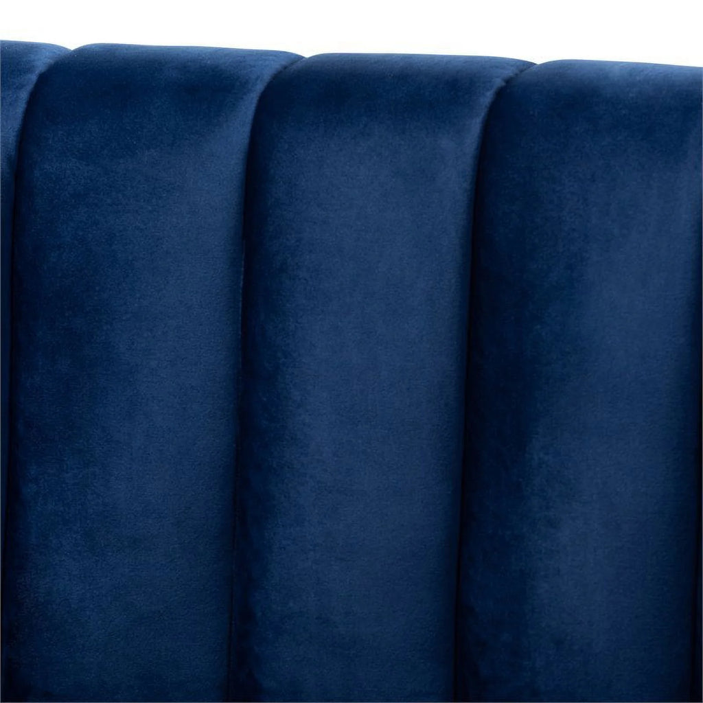 Mid-Century Velvet Upholstered Sofa O6243
