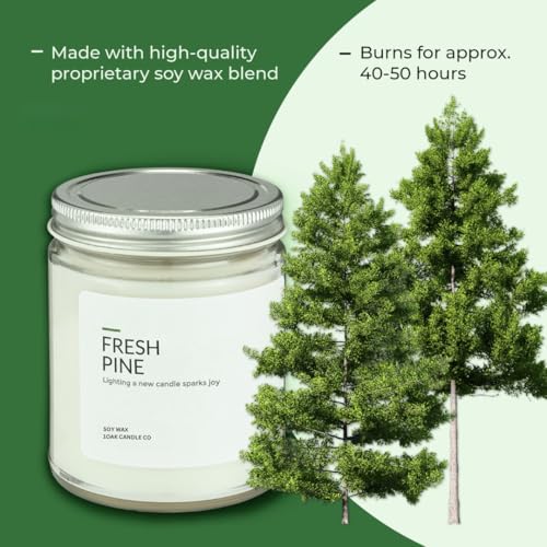 Soy Wax Candles Fresh Pine 7oz B970156