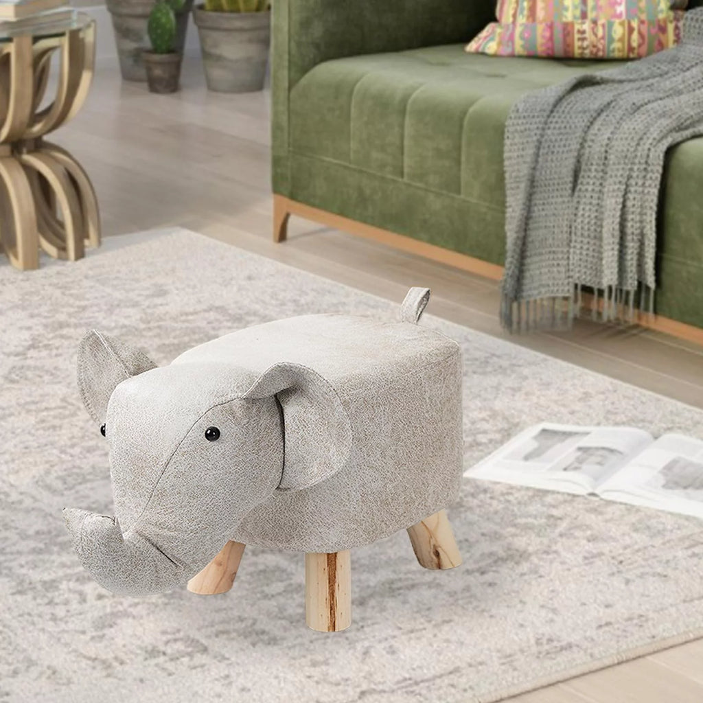 Kids Stool Sofa with Wooden Legs W290849