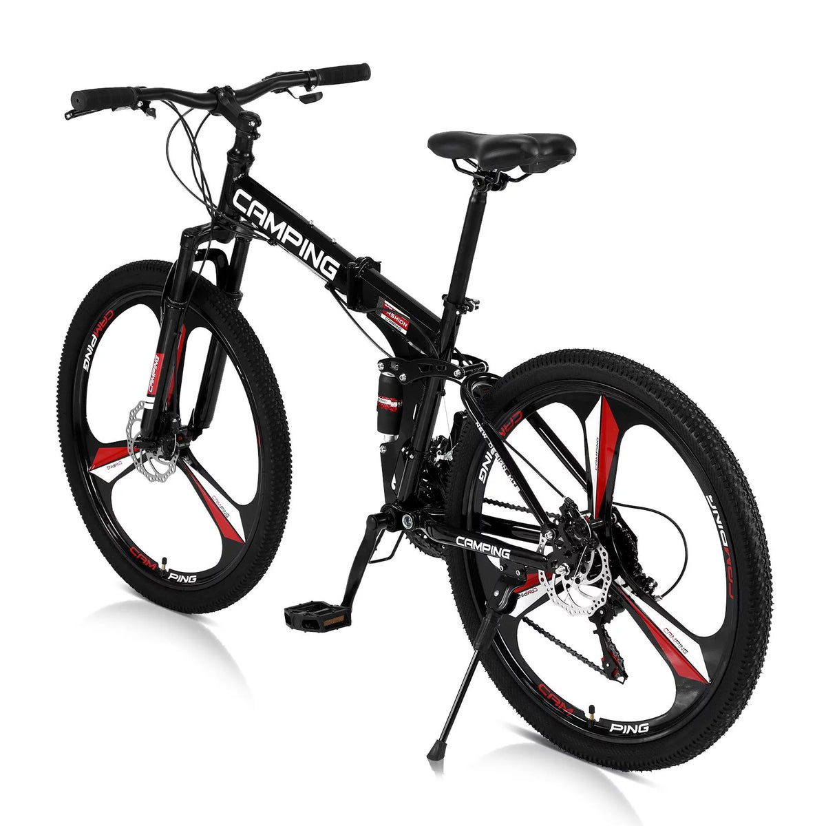 21-Speed Steel Mountain Bike, 26 Foldable Black H923