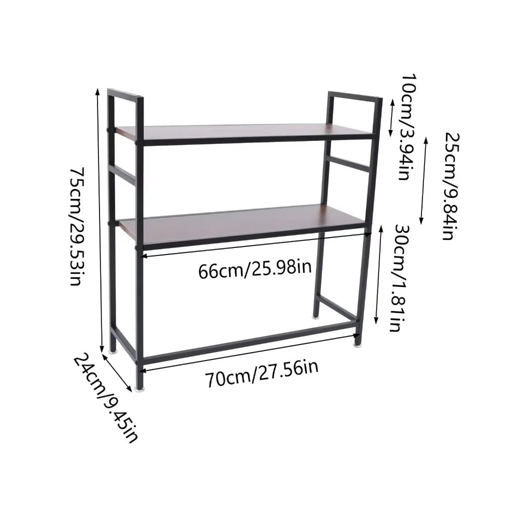 2-Tier Wooden Desktop Bookshelf V979