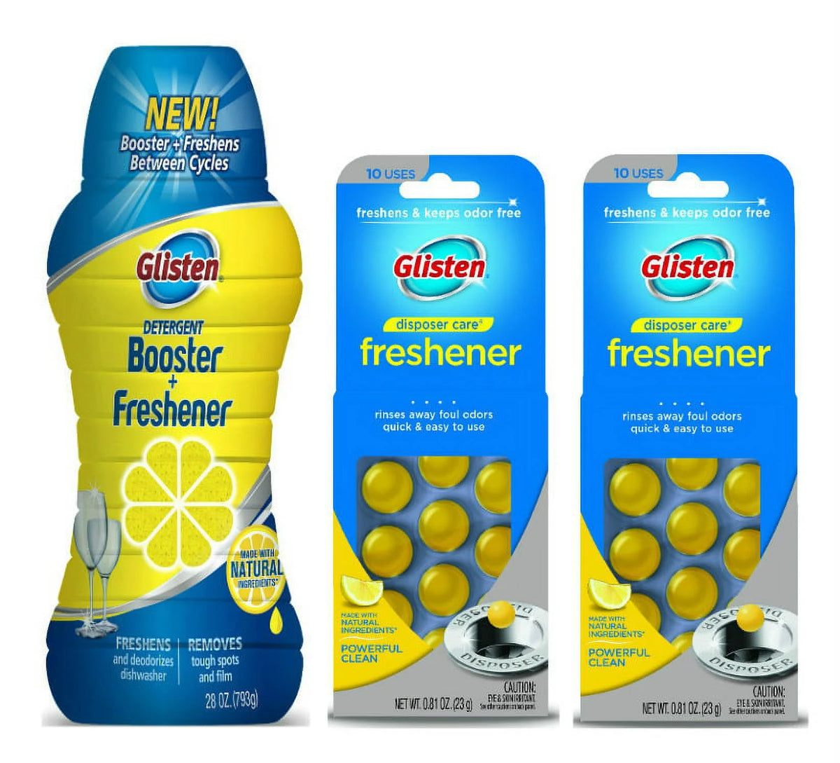 Dishwasher Detergent Booster and Garbage Disposal Freshener Q717