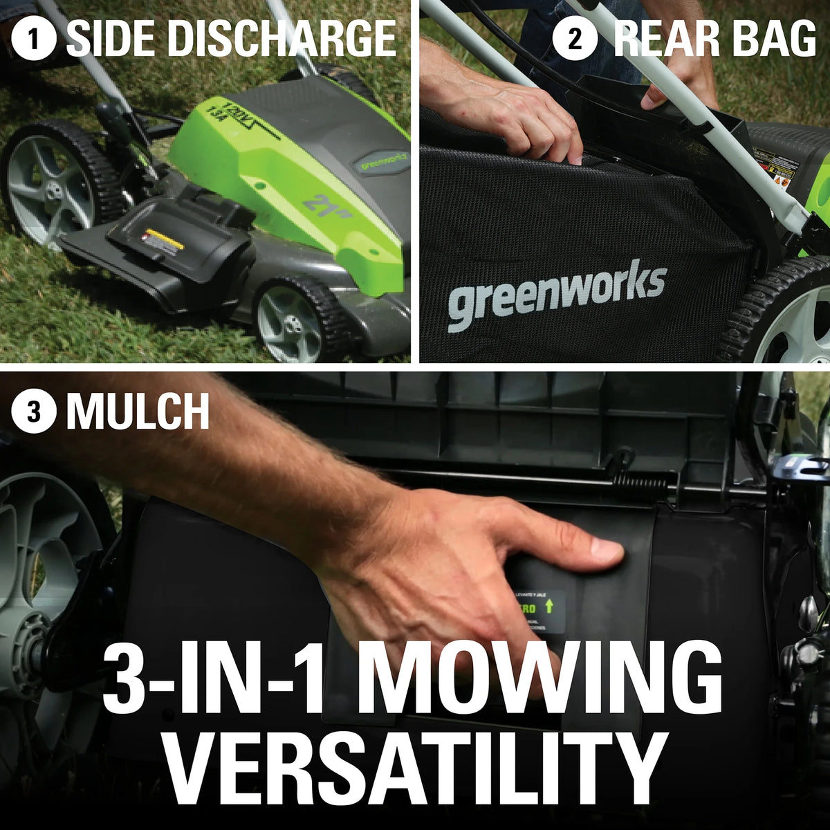 21 Amp Corded Electric Walk-Behind Push Lawn Mower R187983