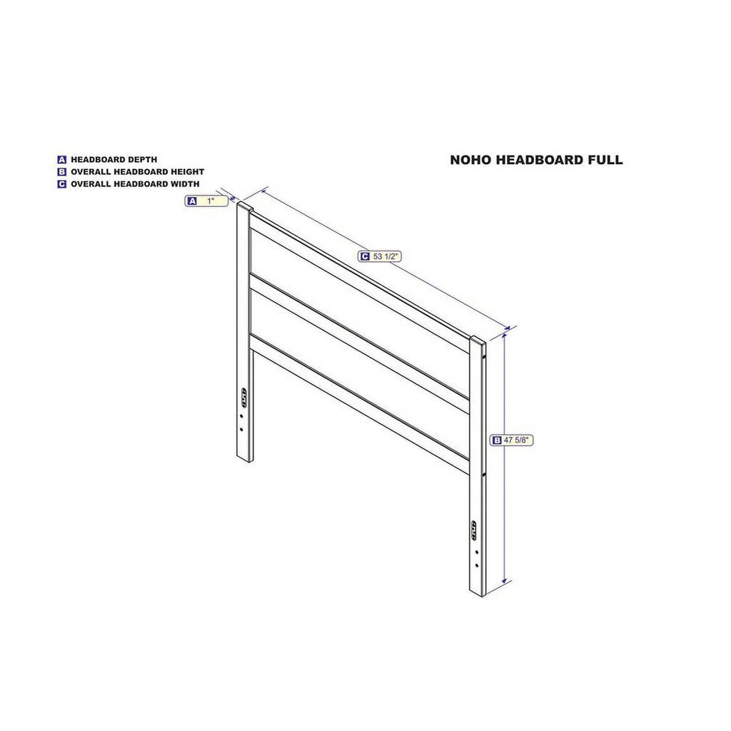 White Wood Full Headboard N60506