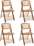 Bamboo Folding Chair 4 Pack Q4278