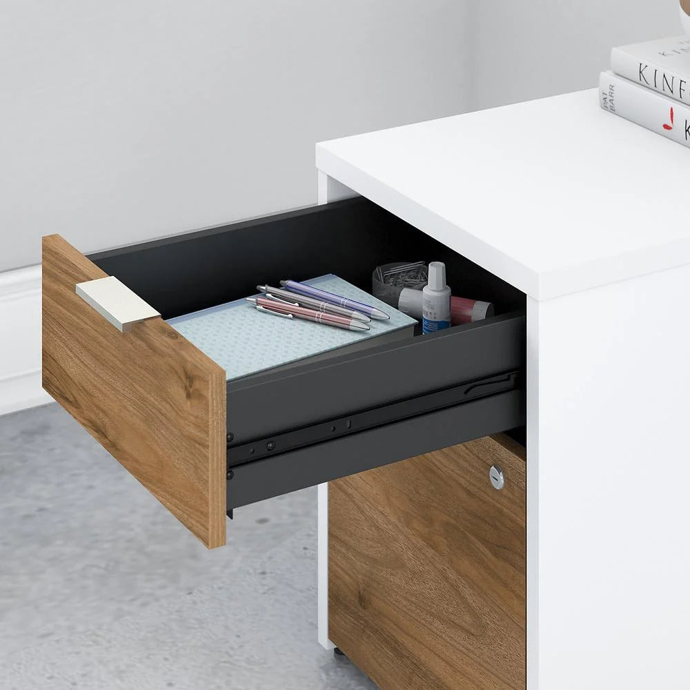 60W L Shaped Desk with Drawers I331