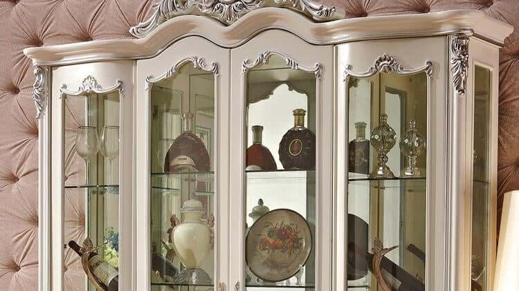 Glass Buffet with French Doors K9946