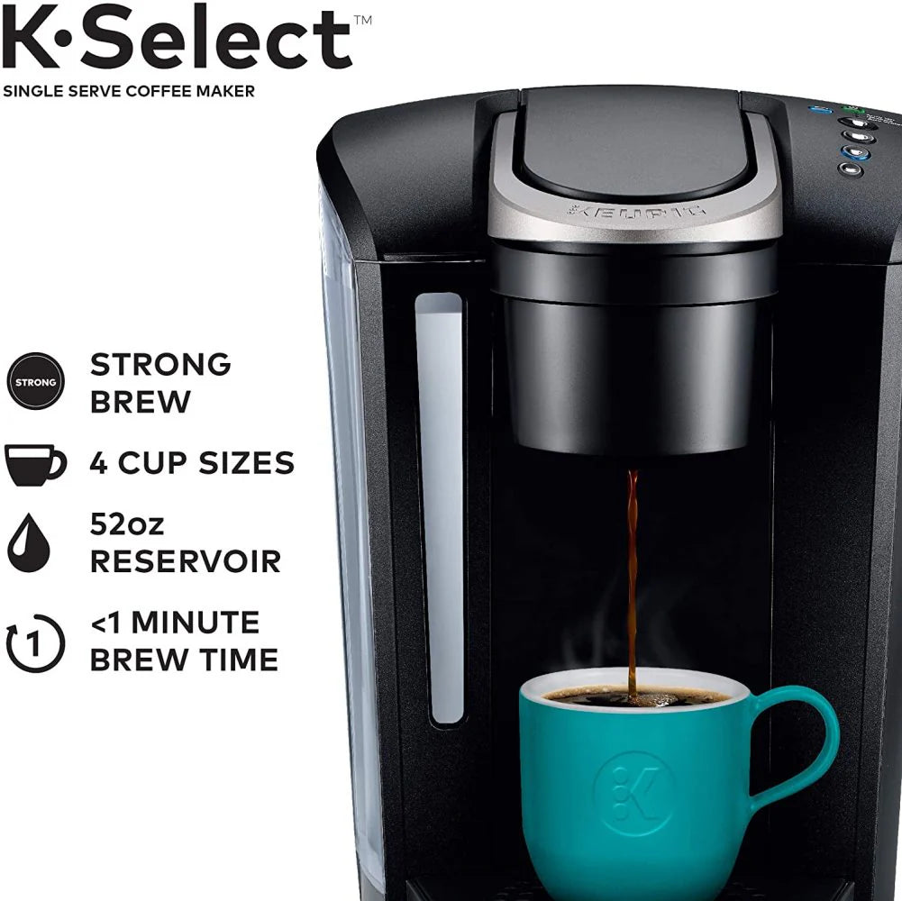 Single Serve K-Cup Pod Coffee Maker, Matte Black C271726