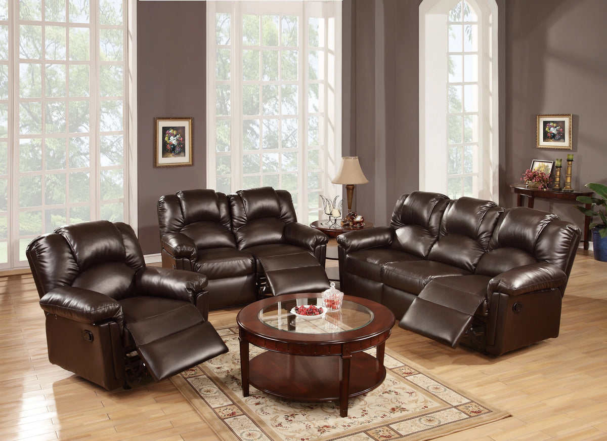 Brown Bonded Leather Recliner Chair R988539