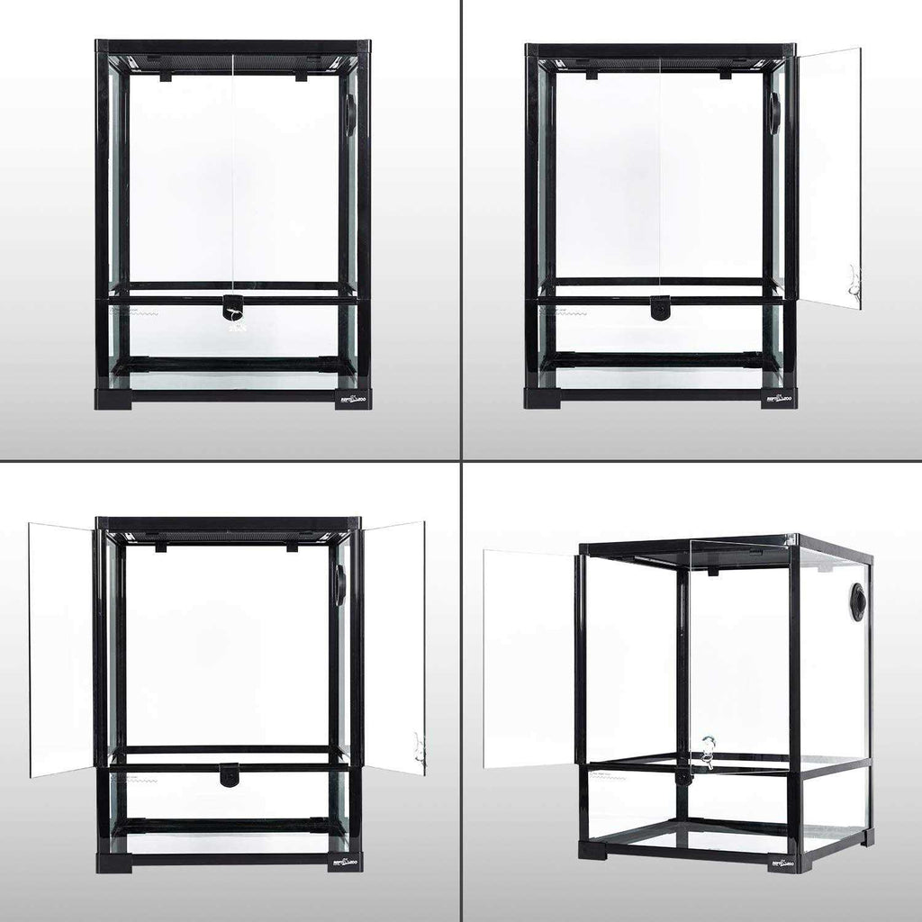 Reptile Glass Terrarium 18 x 18 x 24 Front Opening R3880