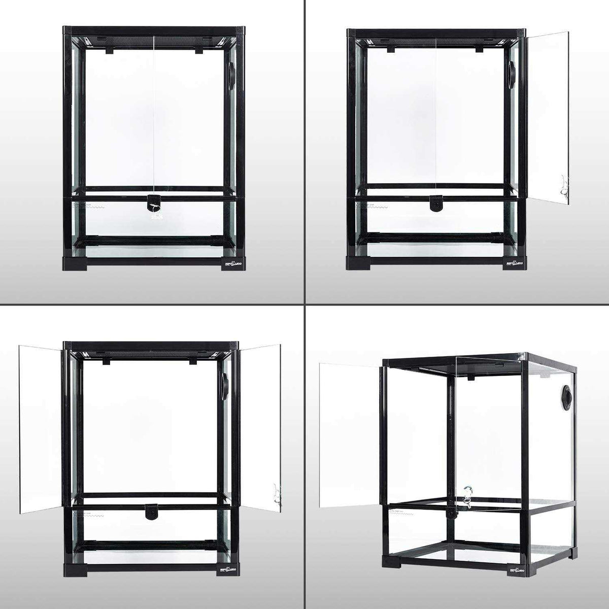 Reptile Glass Terrarium 18 x 18 x 24 Front Opening R3880