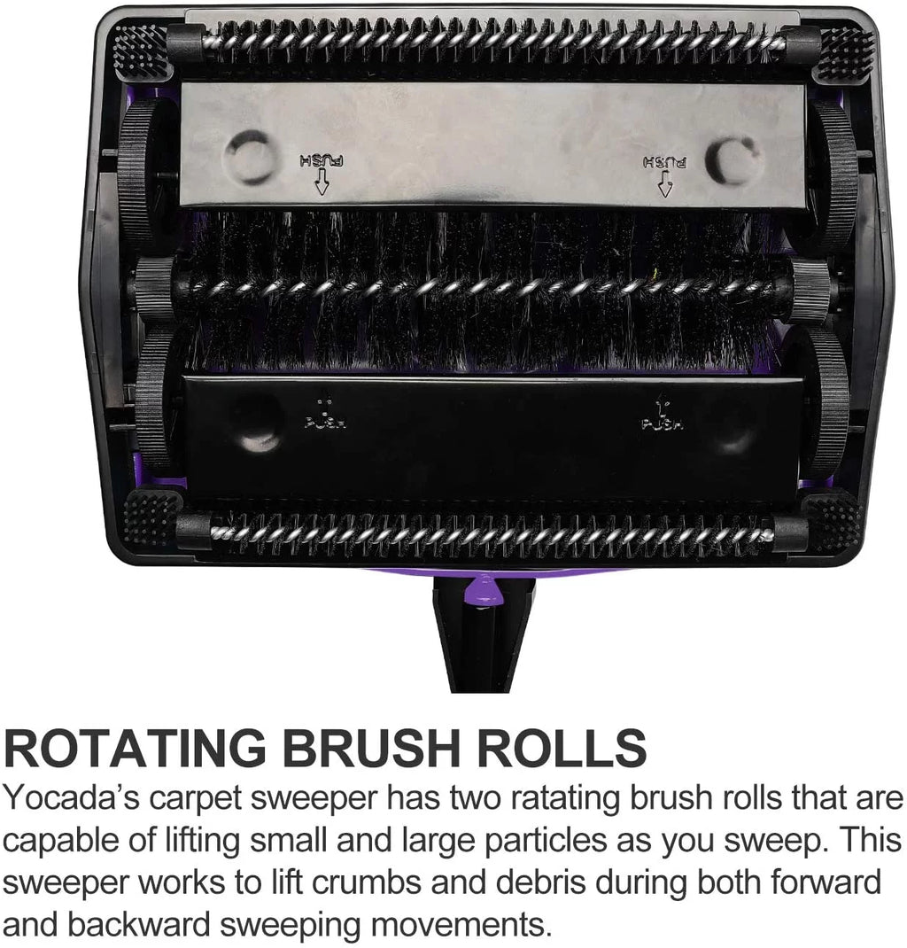 Carpet Sweeper Cleaner with Brush Purple X975