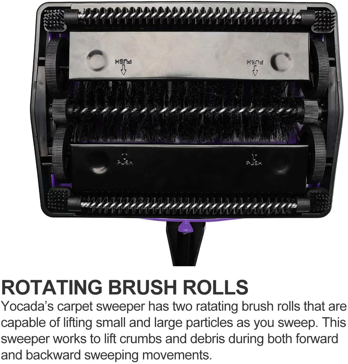 Carpet Sweeper Cleaner with Brush Purple X975