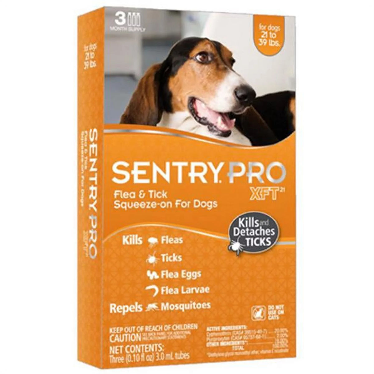 Flea & Tick Squeeze-On For Dogs 21-39 lbs Z2979