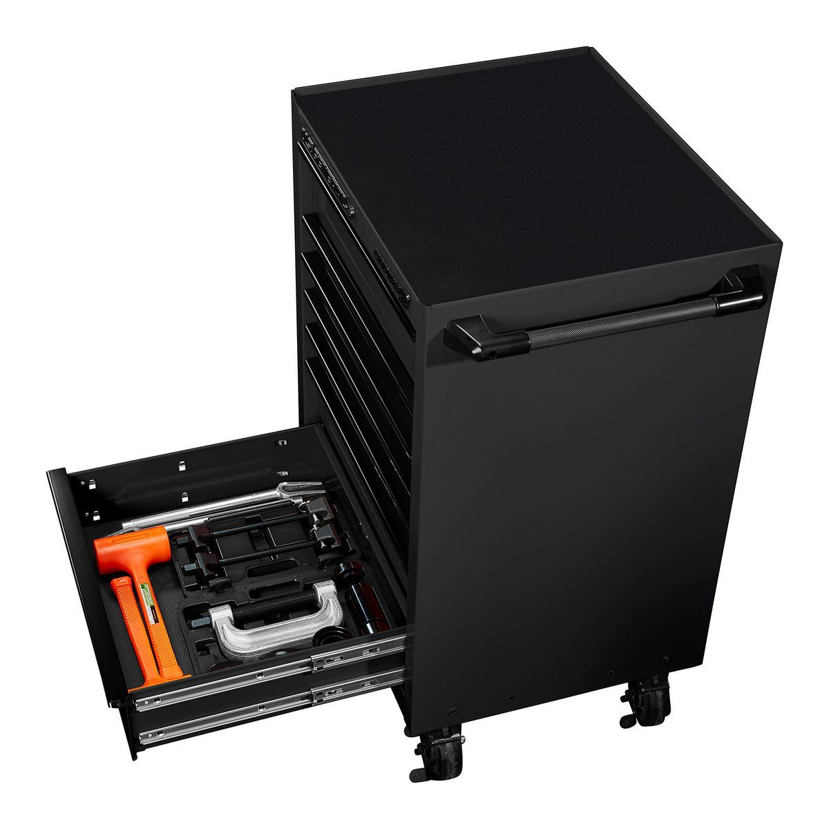27 in. x 22 in. Black Roll Cab J255