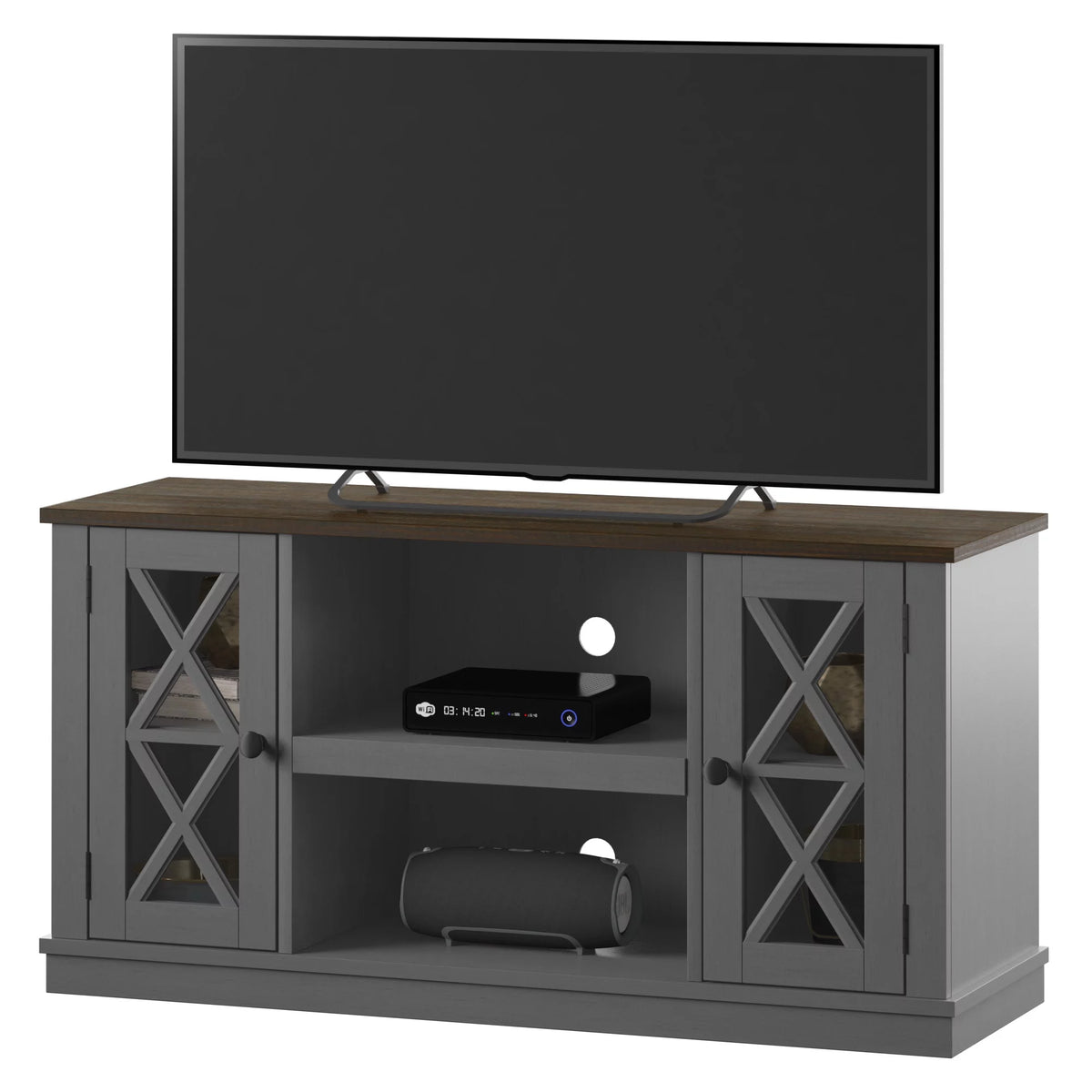 Antique Gray TV Stand V35996