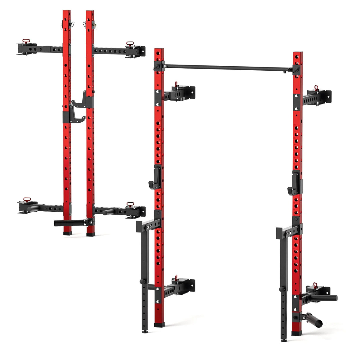 Foldable 1000LBS Capacity Wall Mounted Squat Rack C7462