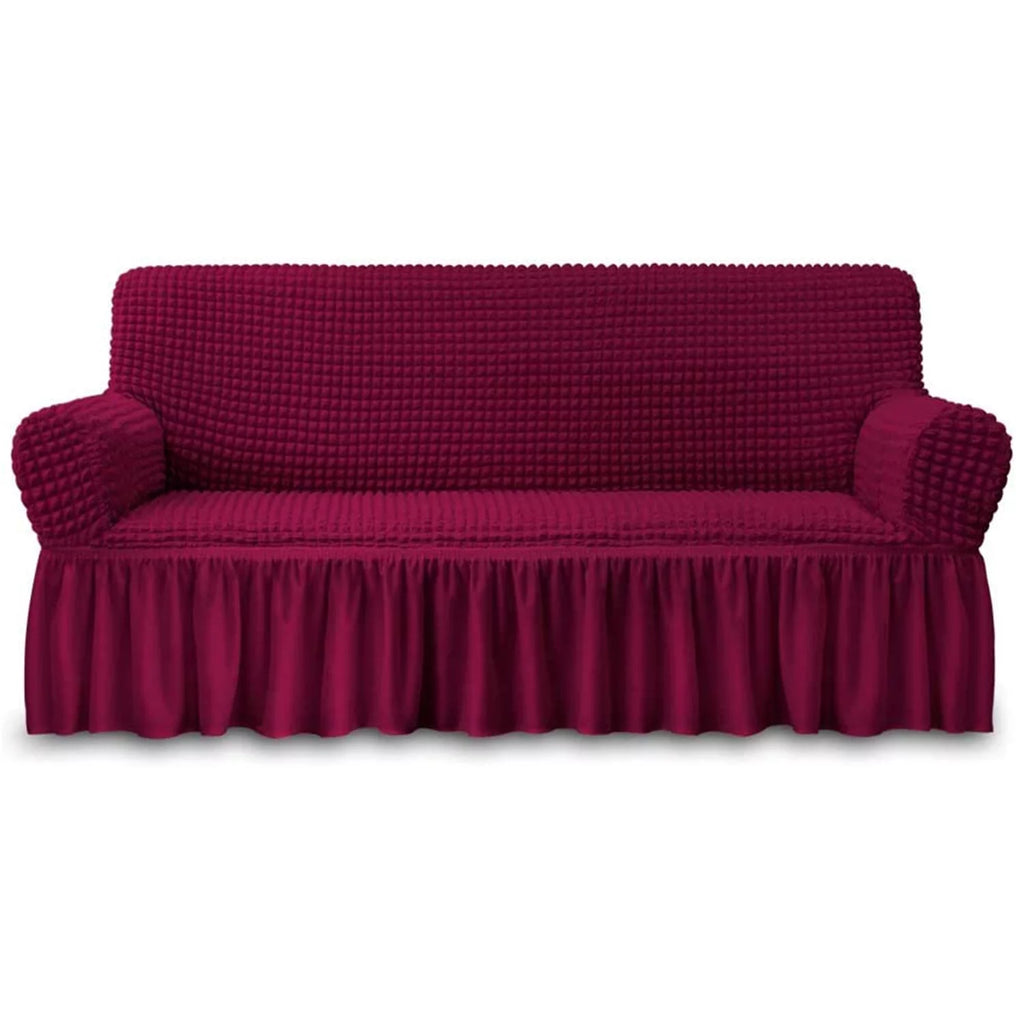 Burgundy 4 Seater Armchair Slipcover F4119