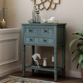 Narrow Console Table with Three Storage Drawers and Bottom Shelf P213