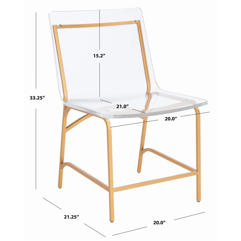 Acrylic Dining Chair Set of 2 P436
