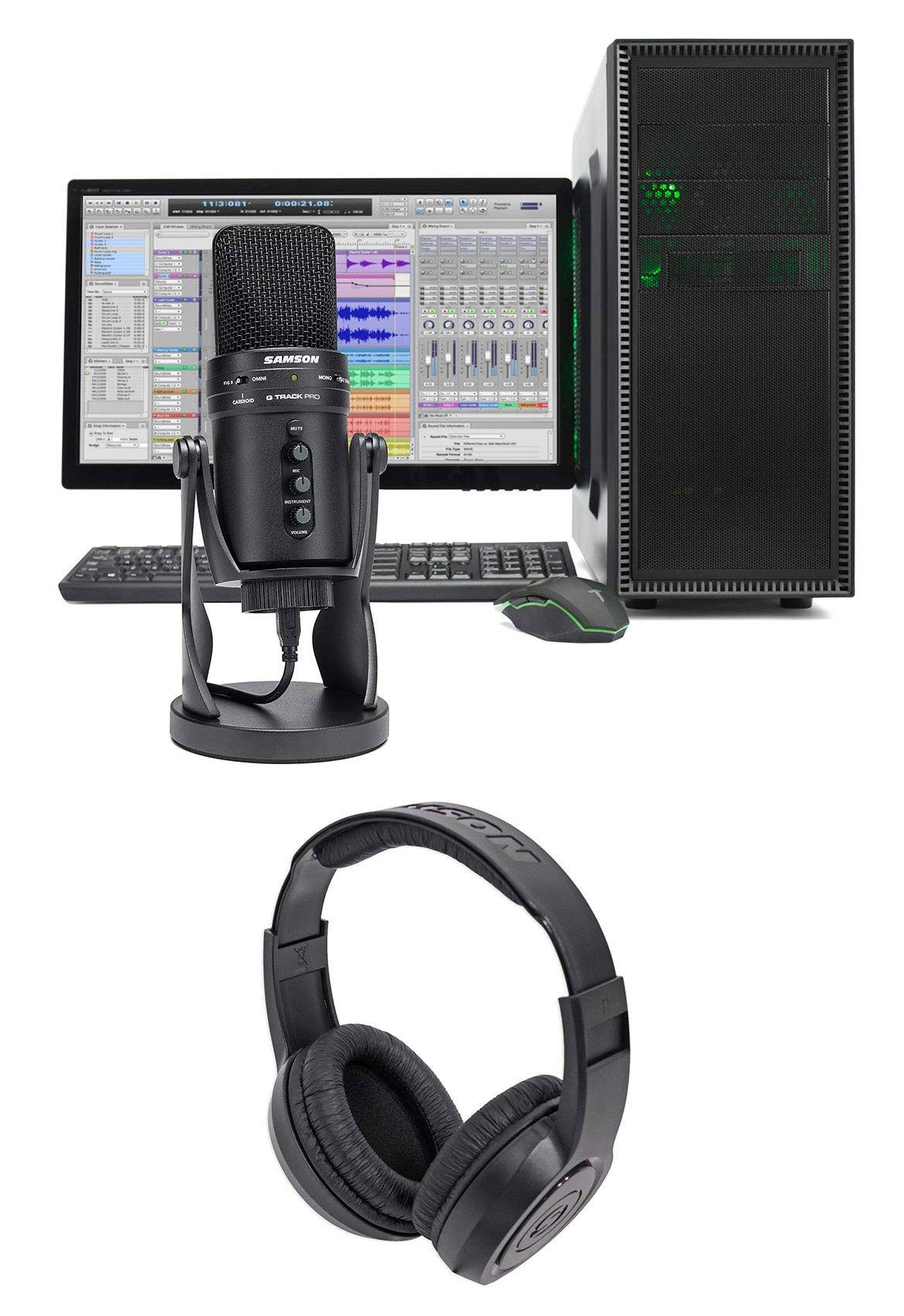 USB Recording Microphone with Built in Audio Interface and Headphones T5947
