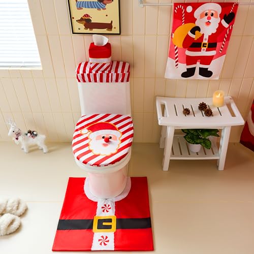 5 Pieces Christmas Bathroom Decoration Set B18114