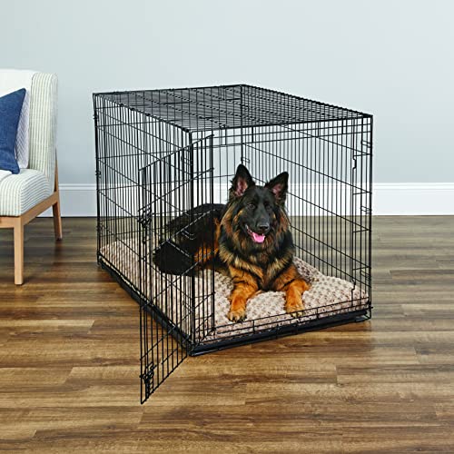 Single Door Dog Crate with Leak-Proof Pan, 42 Inch R318046