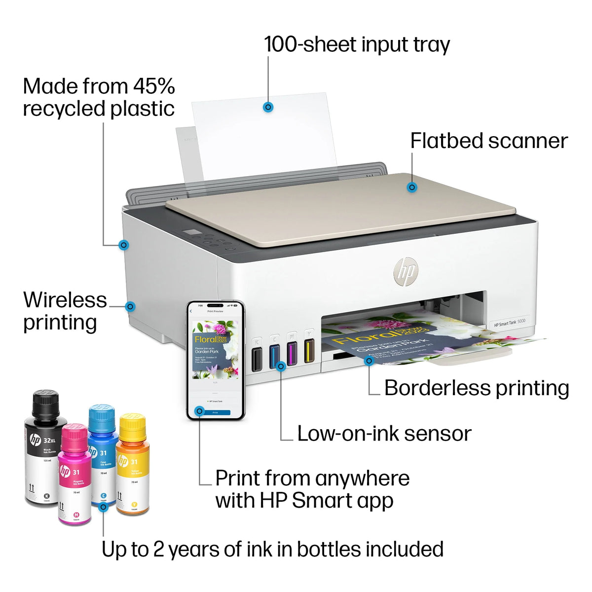 Wireless All-in-One Color Inkjet Printer O20957