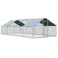 26.2 x 9.5 ft Walk-in Chicken Coop with Roof Cover G369