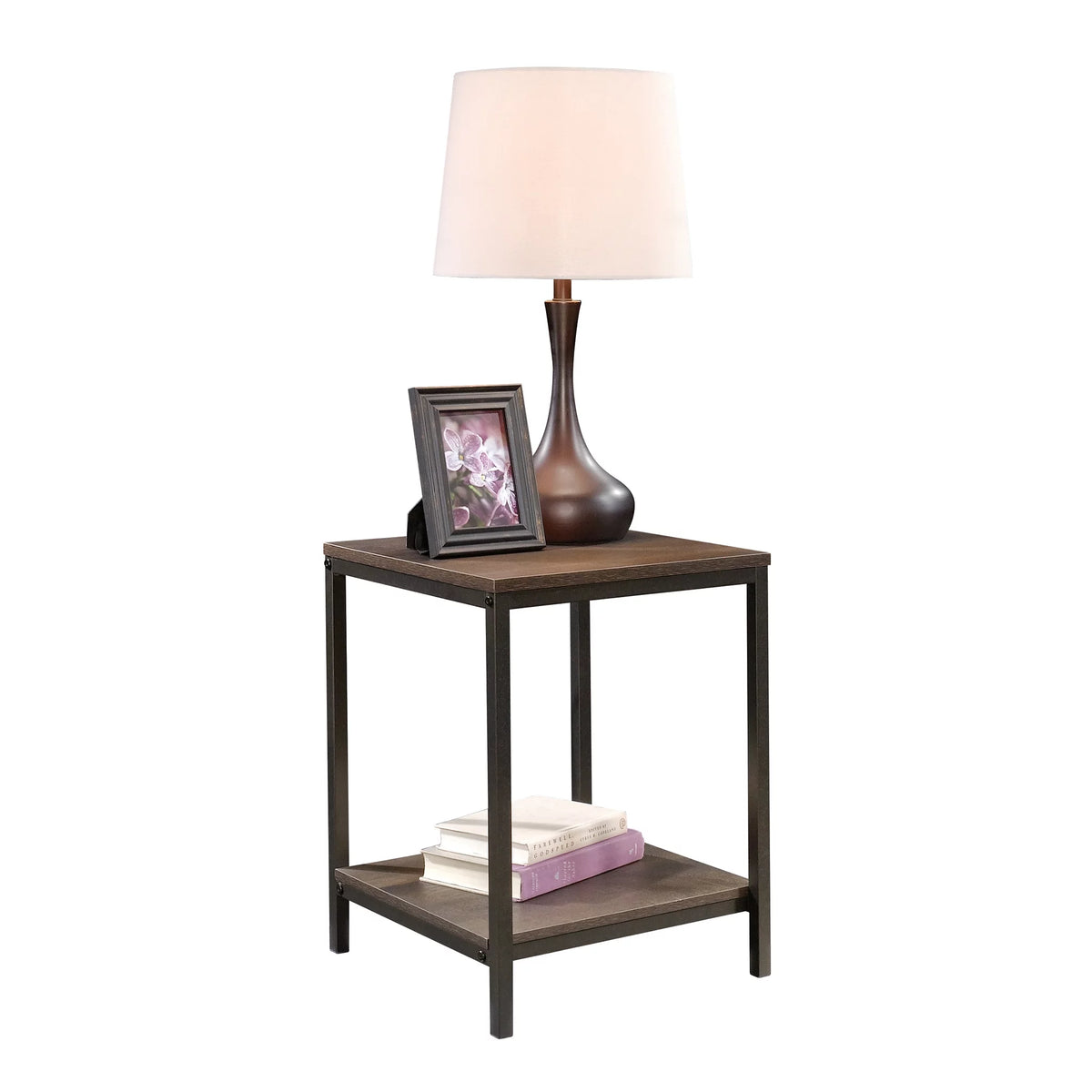Smoked Oak Finish Side Table K960526