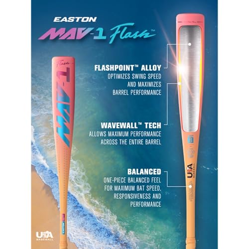 -11 / -8 Drop 2 5/8" Barrel 1 Pc Alloy Baseball Bat J4911