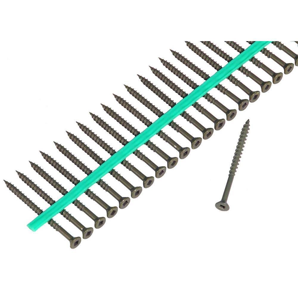 2-1/2 in. Internal Square Flat-Head Wood Deck Screws 1500-Pack L7384