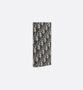 Beige and Black Oblique Jacquard Vertical Long Wallet V191355