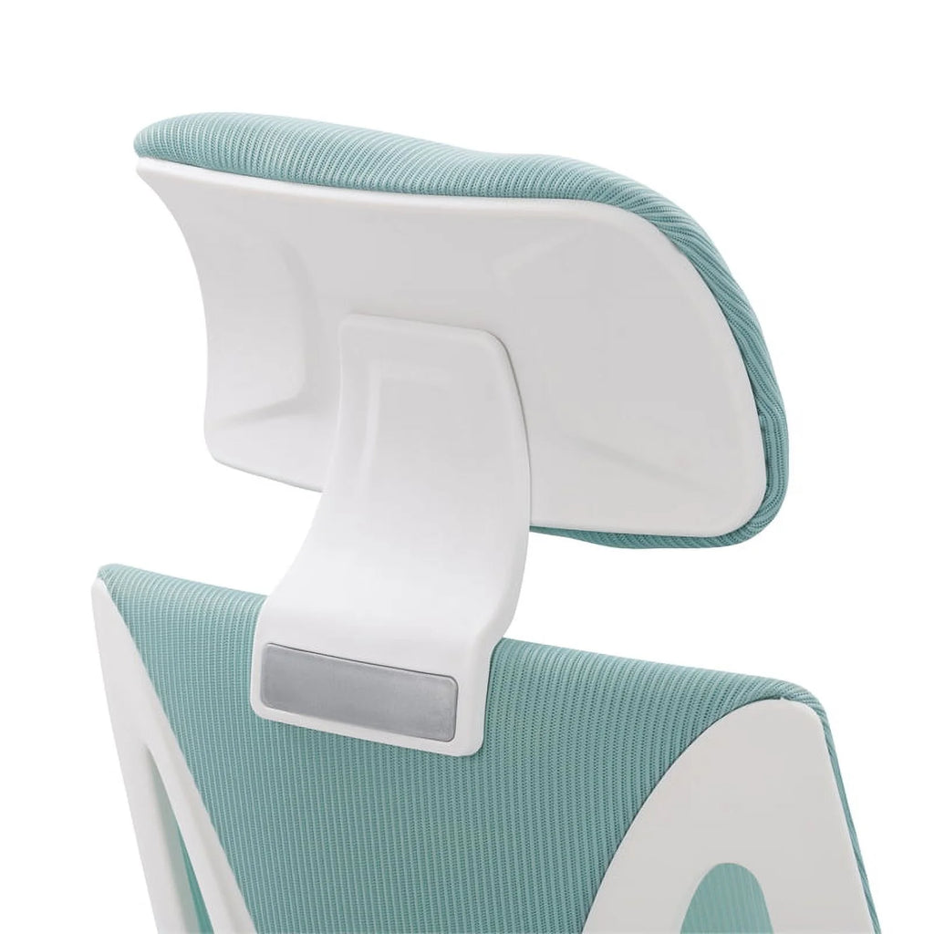Teal Blue and Black Fabric Mesh Back Office Chair J26013