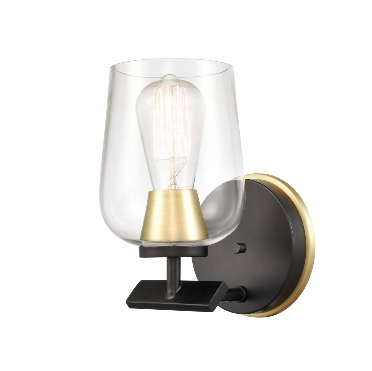 Black Satin Brass Bath Vanity Light C663717
