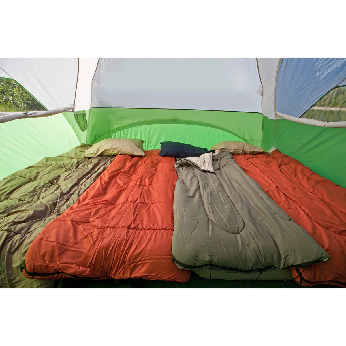 6-Person Dome Tent with Screen Room, Green E43053