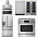 36 Gas Range, Range Hood, Microwave, Refrigerator, Dishwasher, Wine Cooler A2173